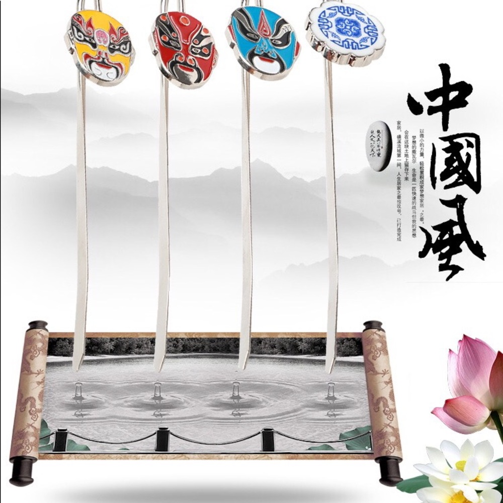Chinese traditional opera characters bookmarks